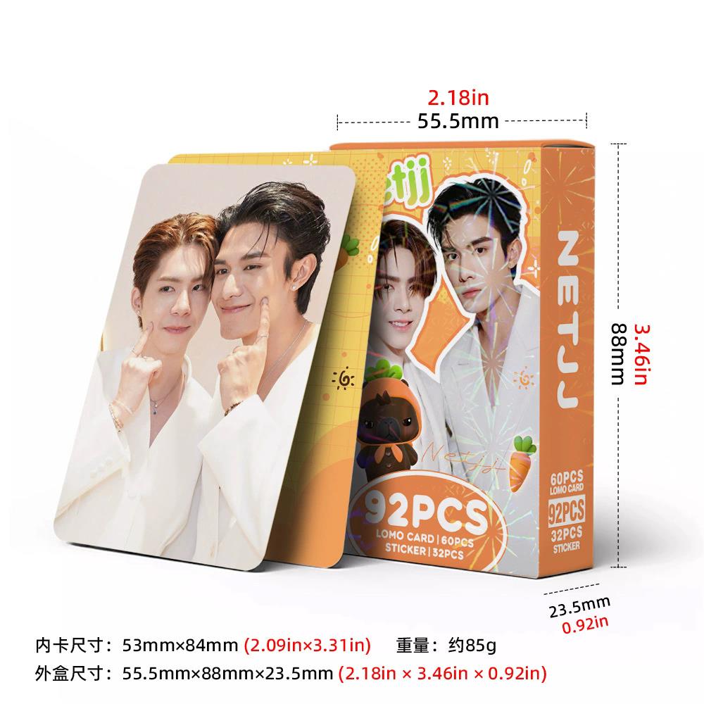 92Pcs/Set NetJJ Thai BL Actor  - огляд і ціна Sticker Sheet Set