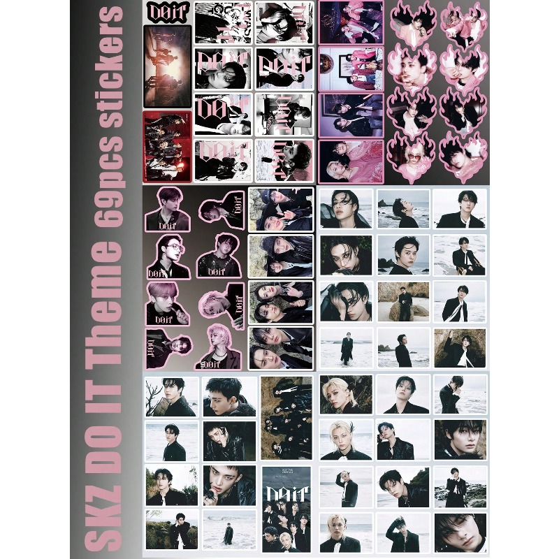 64pcs/65pcs/69pcs StrayKid,SK, - огляд і ціна Sticker Sheet Set