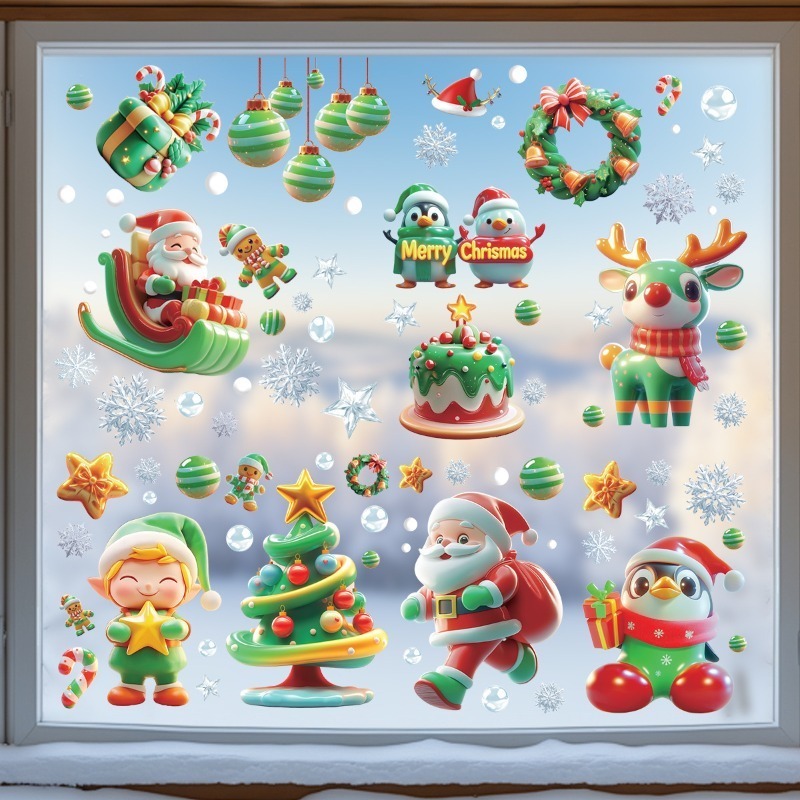 9 Sheets/set of Christmas Tree - огляд і ціна Sticker Sheet Set