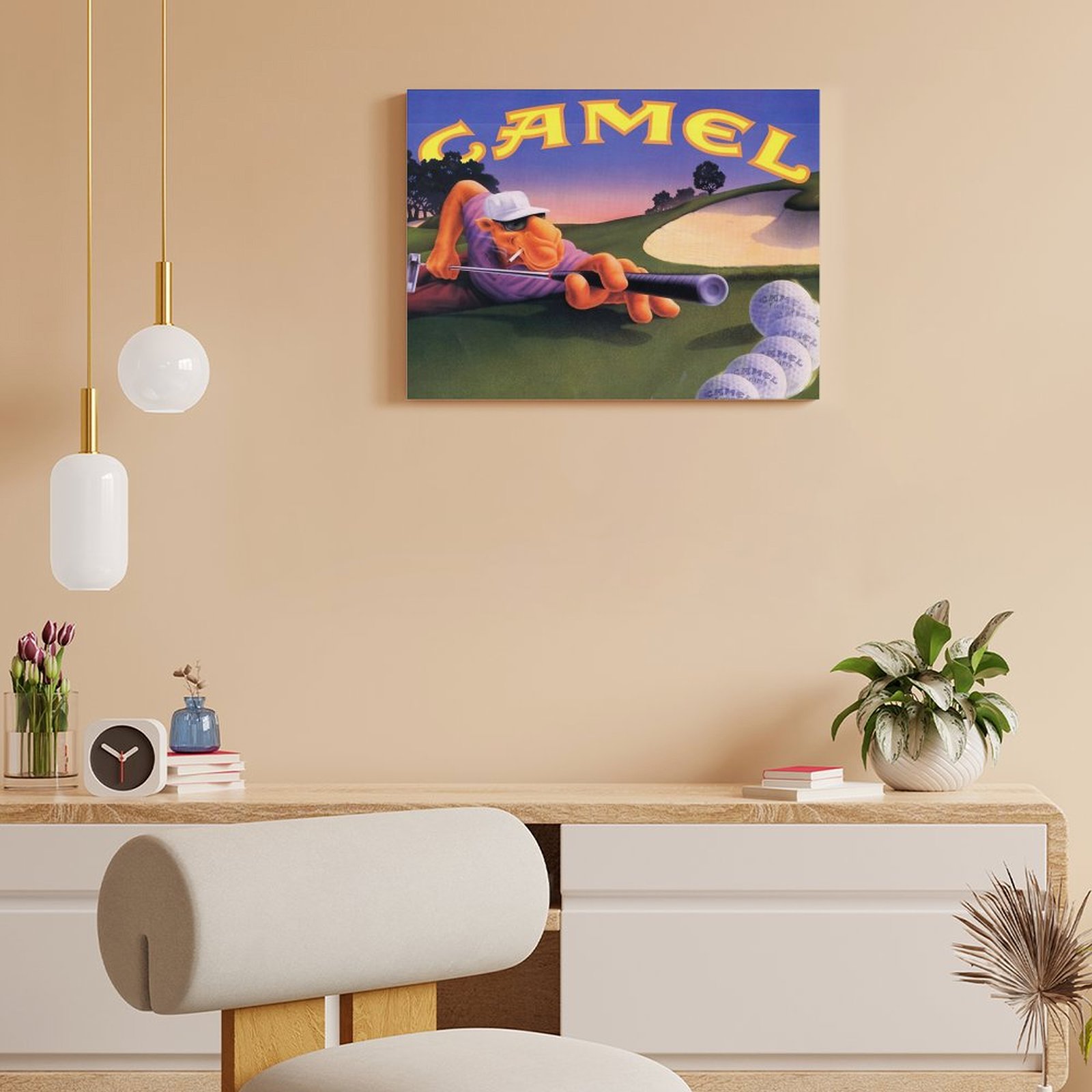 Vintage Joe Camel Roulette Ad  - огляд і ціна Art Print Framed