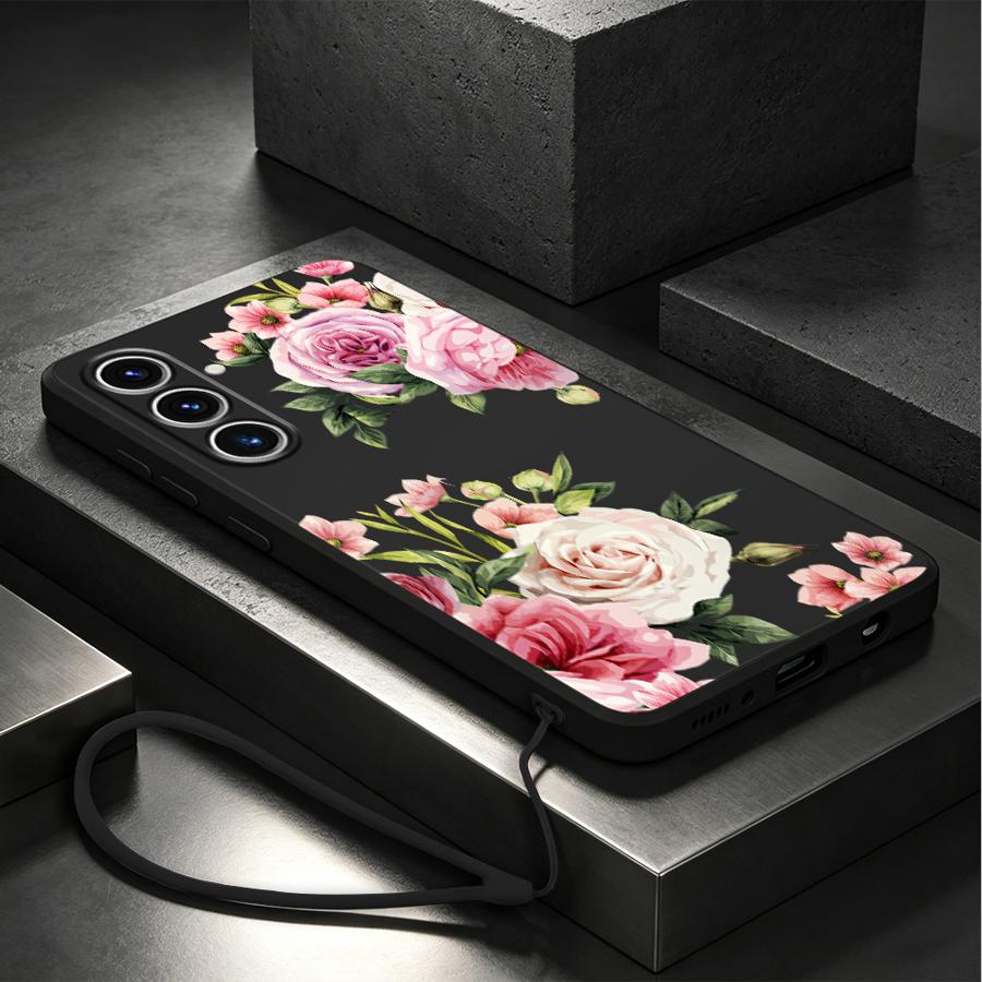 Pink Rose Flower Case for Sams - огляд і ціна Lanyard Anime Logo