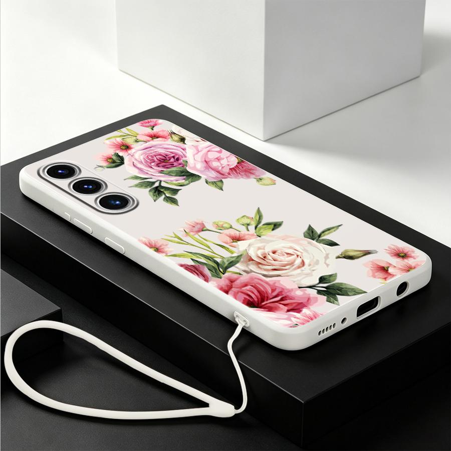 Pink Rose Flower Case for Sams - огляд і ціна Lanyard Anime Logo