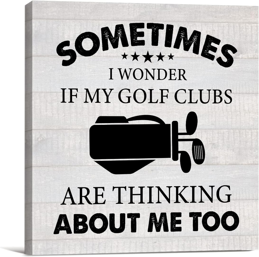Sometimes I Wonder If My Golf  - огляд і ціна Art Print Framed