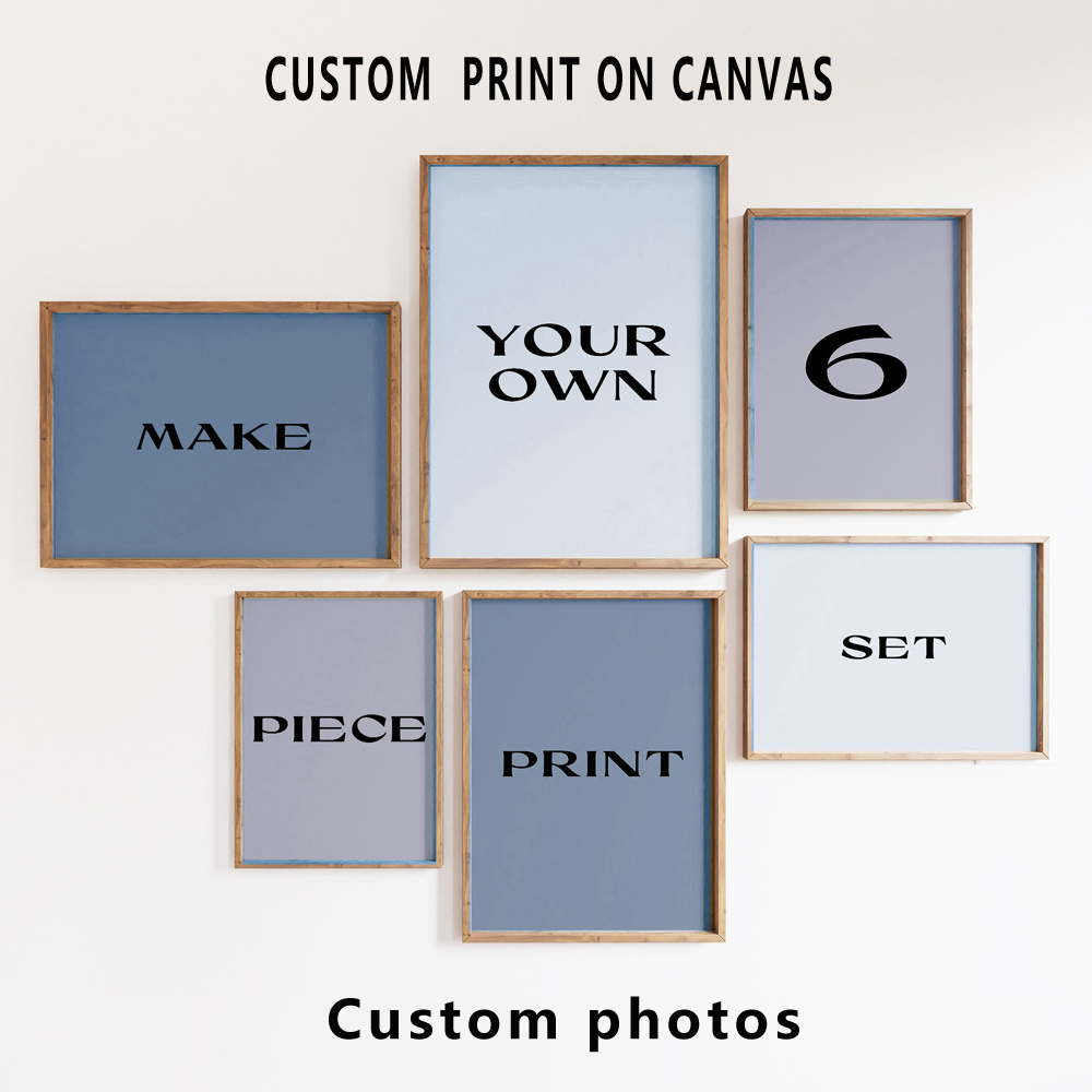 6pcs/set Custom Canvas Prints  - огляд і ціна Art Print Framed