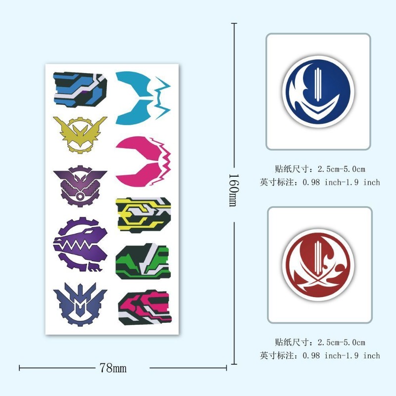 60 Sheets Kamen Rider Logo Sti - огляд і ціна Sticker Sheet Set